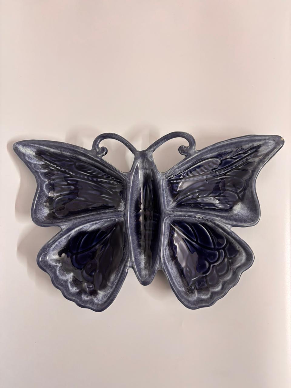 Butterfly-Shaped Ceramic Platter