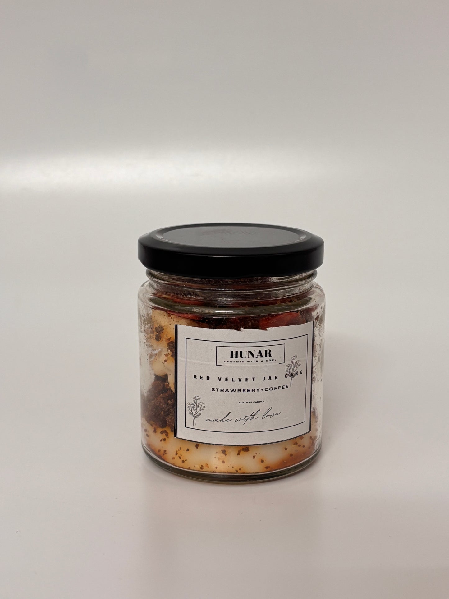Red Velvet Jar Cake (Strawberry + Coffee)