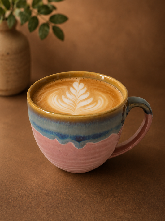 Blush Horizon Stoneware Coffee Mug | Capacity- 250 ml