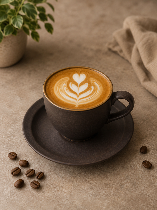 Midnight Mocha Cappuccino Cup & Saucer | 130 ML