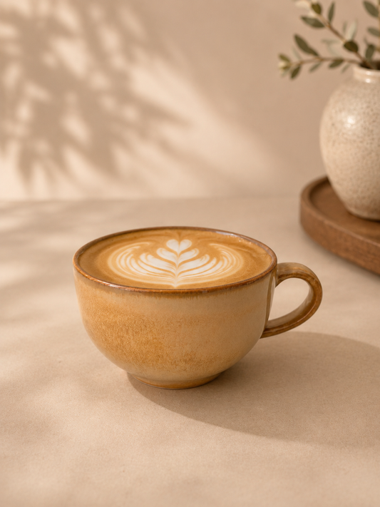 Honey Glaze Porcelain Mug