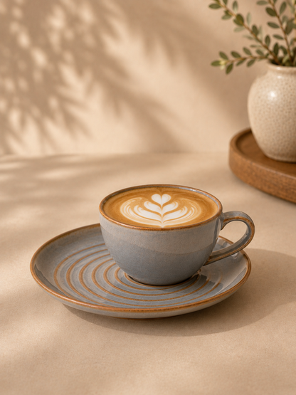 Luxury Premium Porcelain Tea Cup & Saucer Set – 200 ml