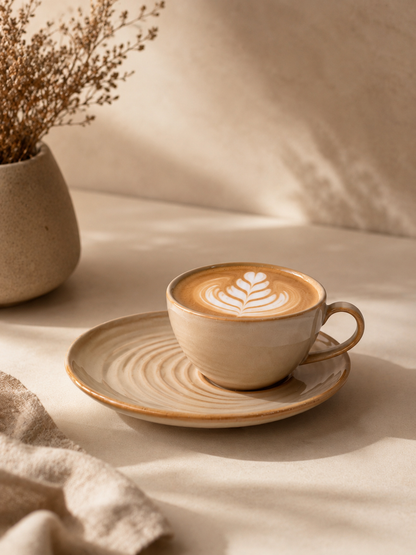 Luxury Premium Porcelain Tea Cup & Saucer Set – 200 ml