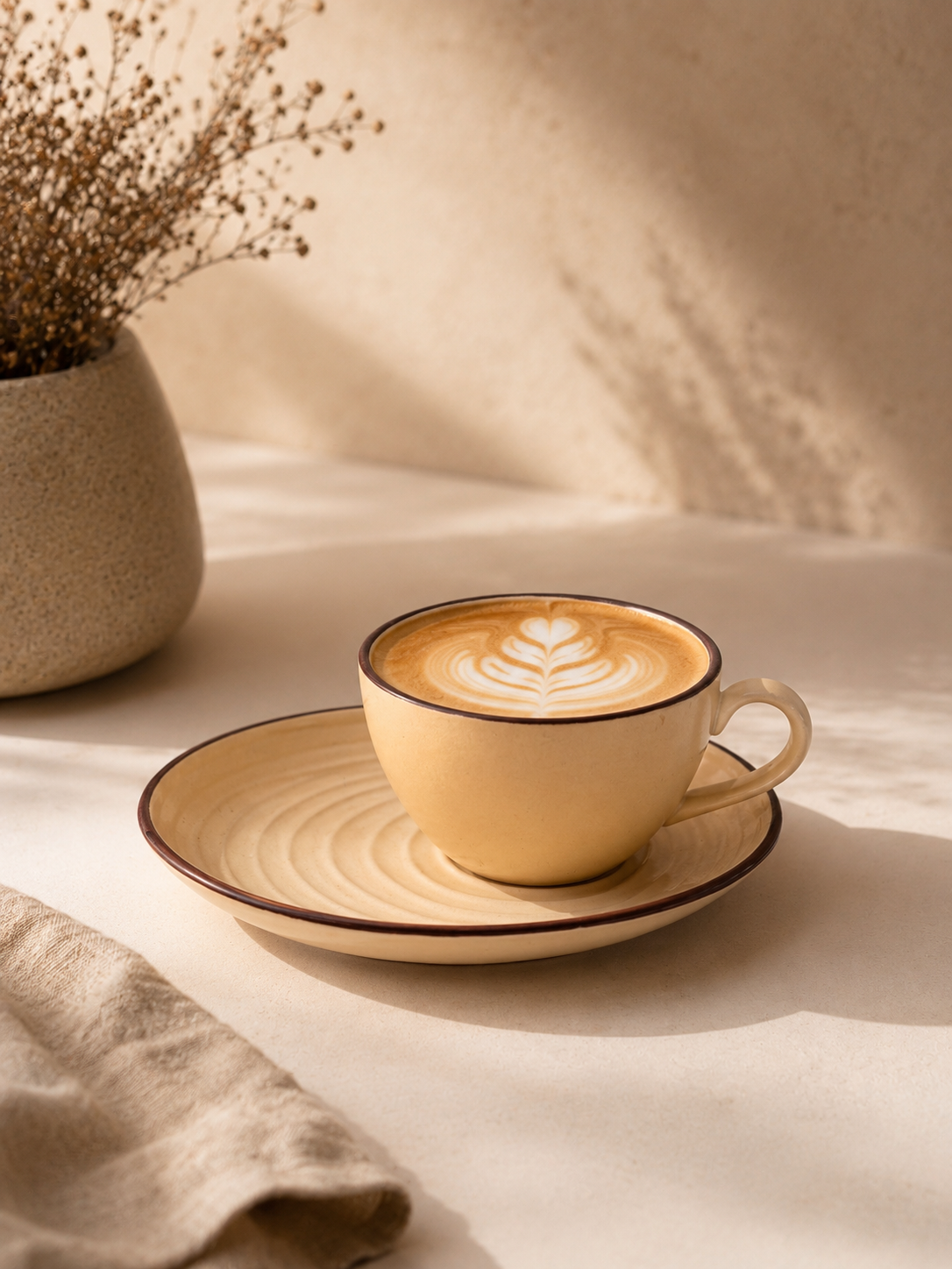 Luxury Premium Porcelain Tea Cup & Saucer Set – 200 ml