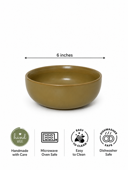 Matte Beige Porcelain
 Dinner Set – 20 Pieces (Set of 2 Serving Bowls)