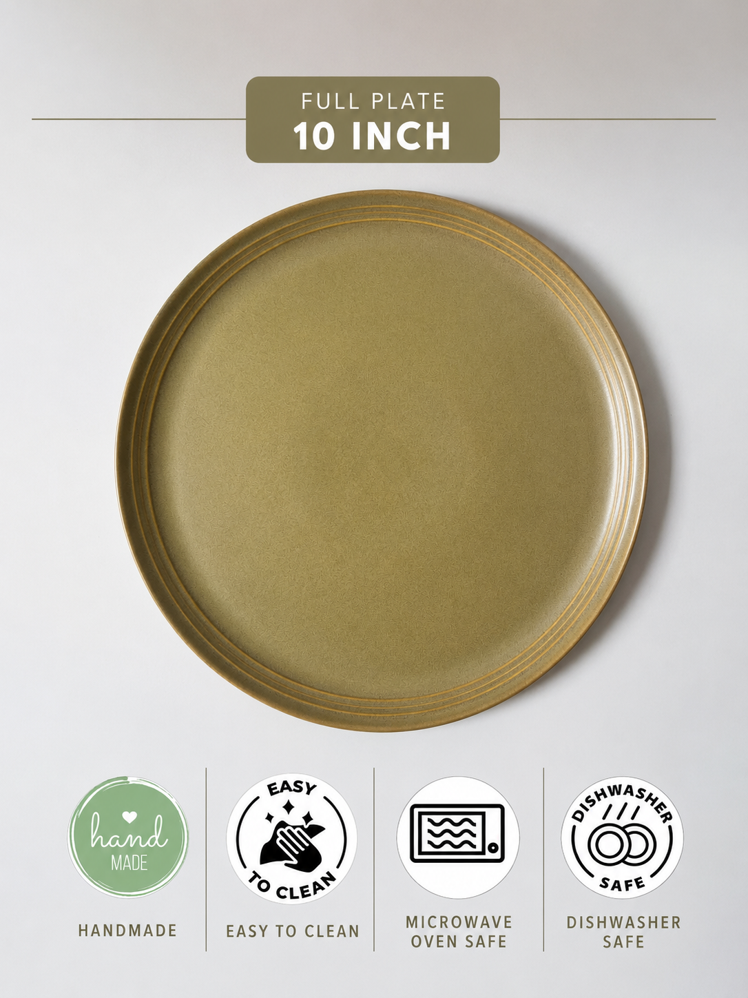 Olive Grove Porcelain Dinner Set(Set of 6)