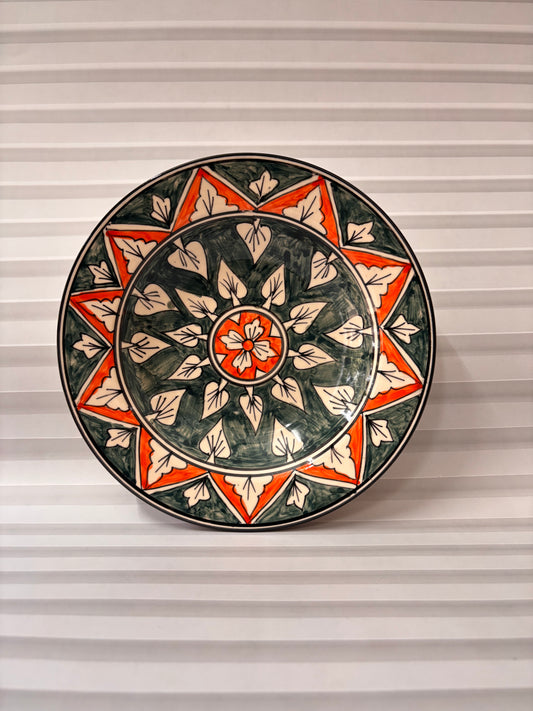 Tuscan Bloom Hand-Painted Pasta Plate