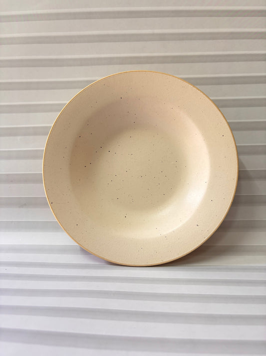 Ivory Speckle Pasta Plate