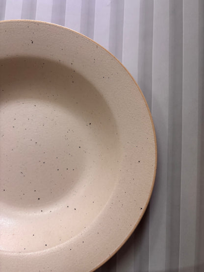 Ivory Speckle Pasta Plate