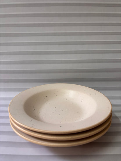 Ivory Speckle Pasta Plate