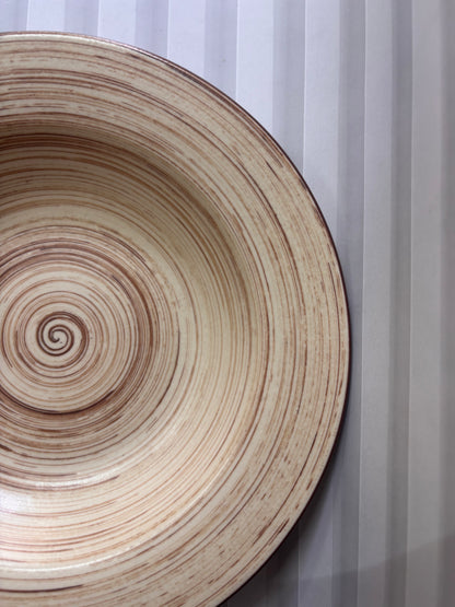 Sandstone Swirl Pasta Plate
