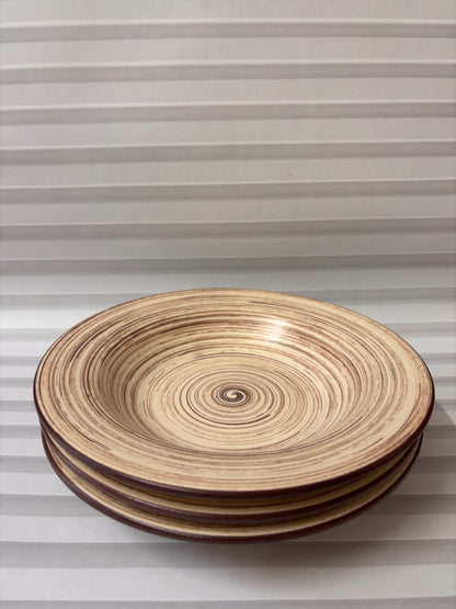 Sandstone Swirl Pasta Plate