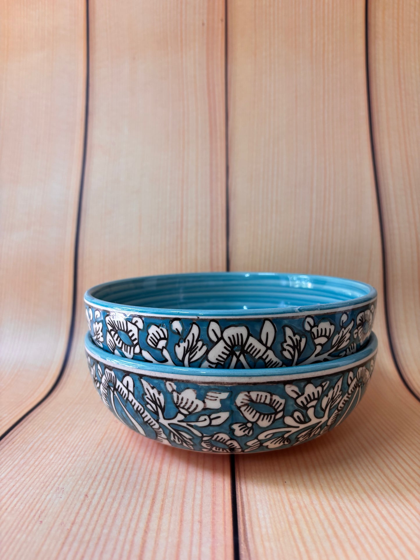 Blue Blossom Ceramic Bowl