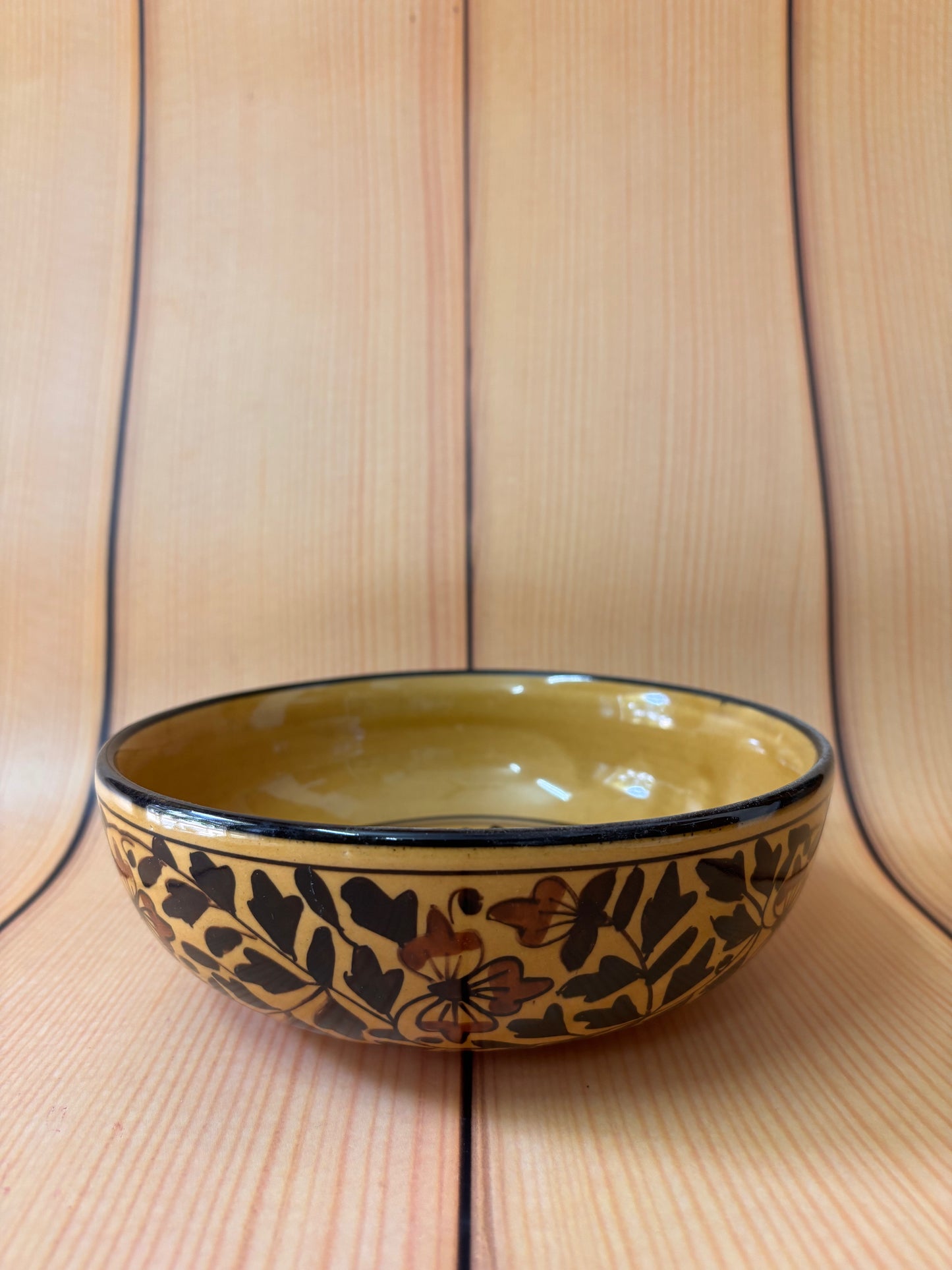 Mustard Blossom Ceramic Bowl