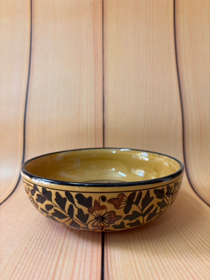 Mustard Blossom Ceramic Bowl