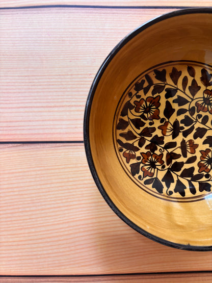 Mustard Blossom Ceramic Bowl