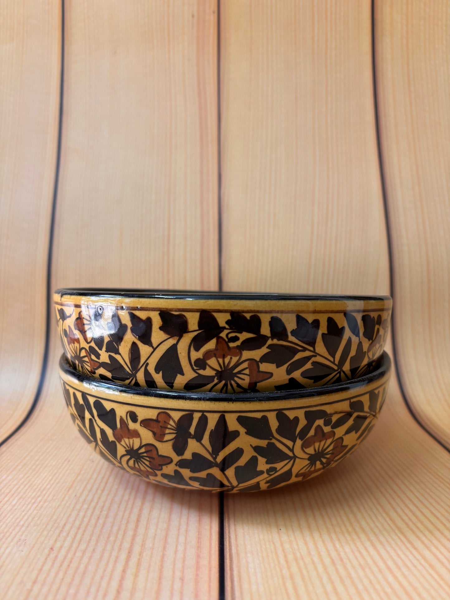 Mustard Blossom Ceramic Bowl
