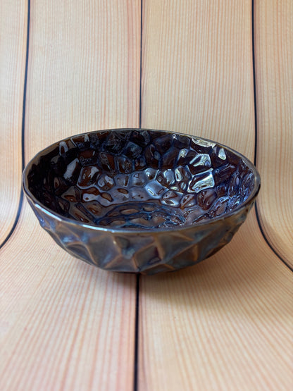 Midnight Stone Ceramic Bowl