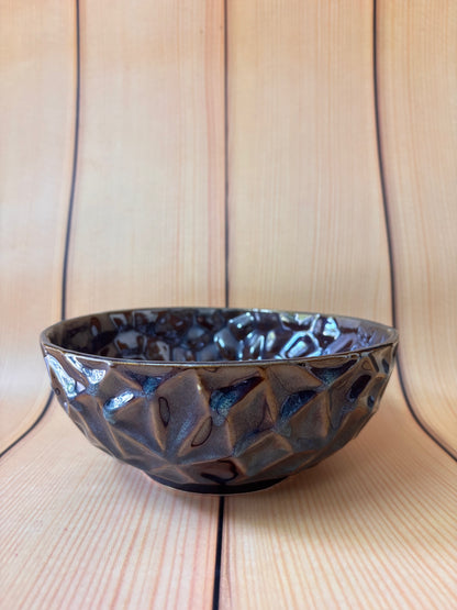 Midnight Stone Ceramic Bowl