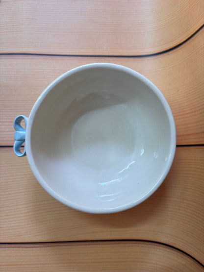 Blue Bow Ceramic Bowl
