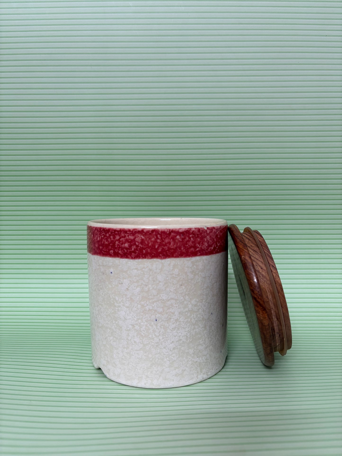 Crimson Frost Airtight Ceramic Jar