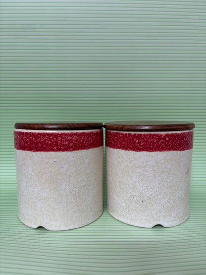 Crimson Frost Airtight Ceramic Jar