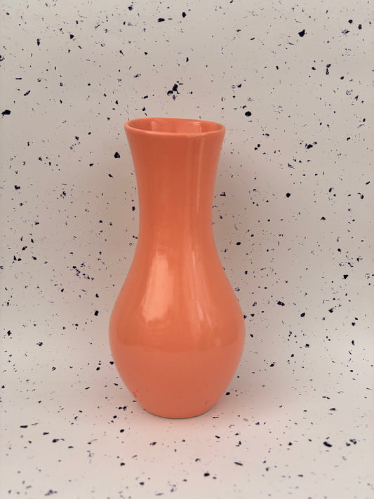 Coral Gloss Ceramic Vase