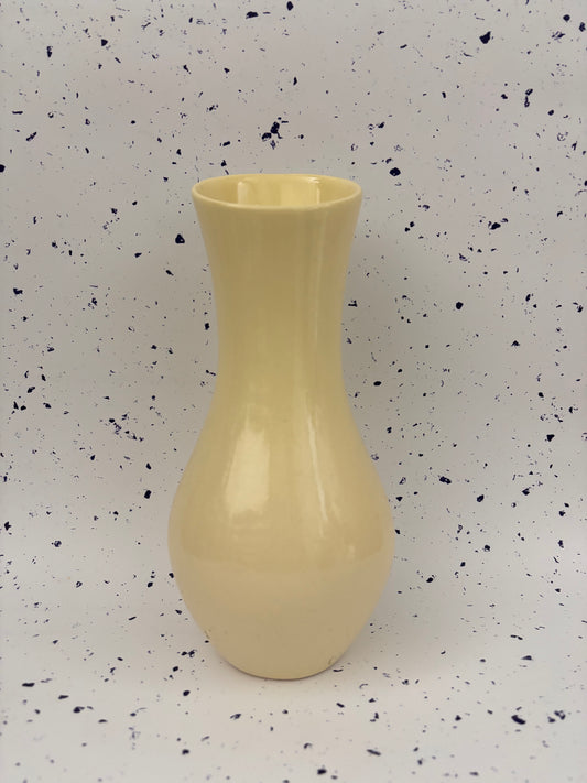 Ivory Gloss Ceramic Vase