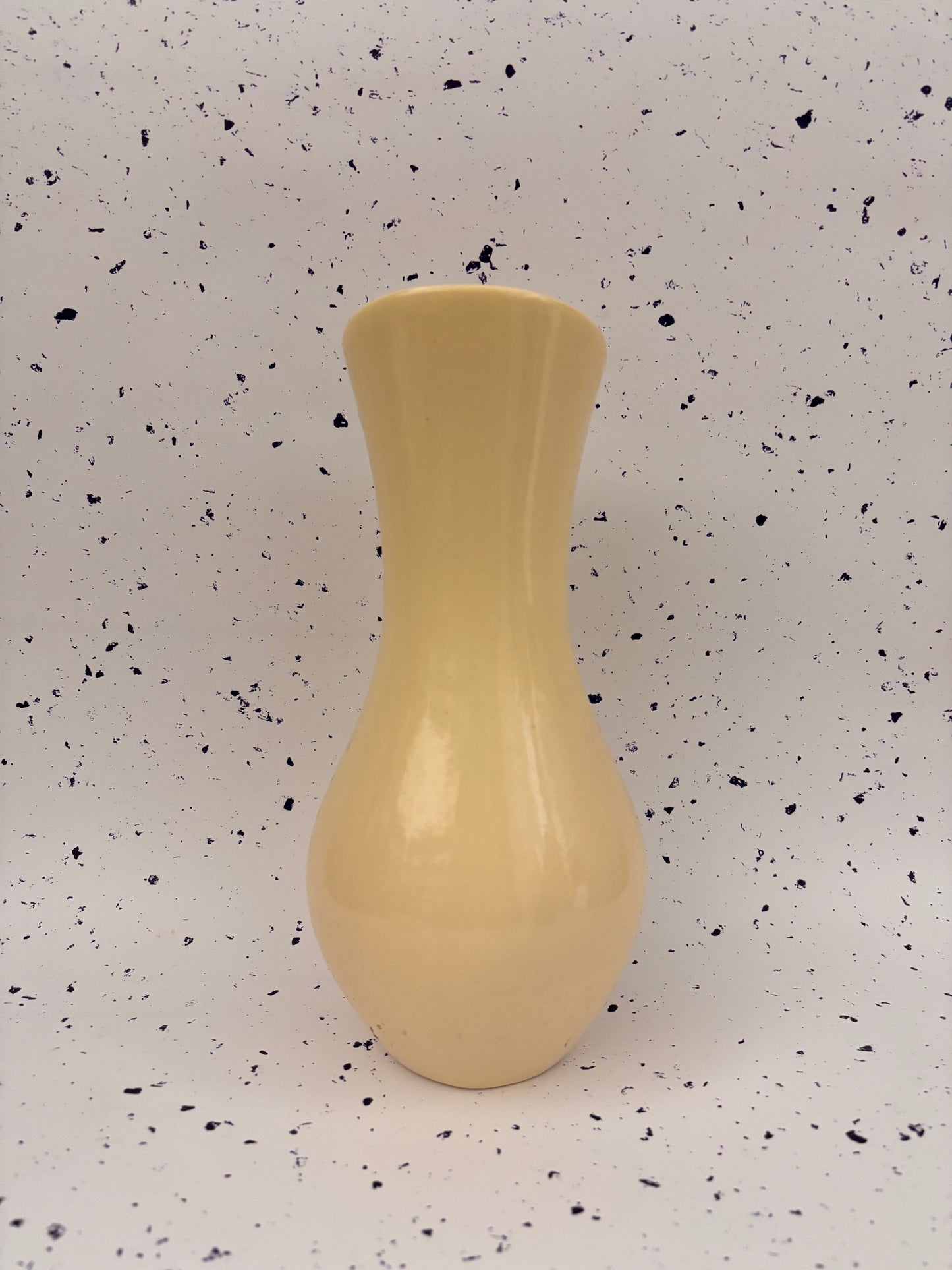 Ivory Gloss Ceramic Vase