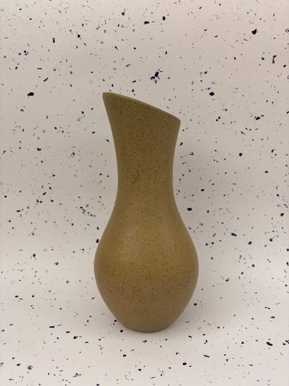 Matte Mustard Ceramic Vase