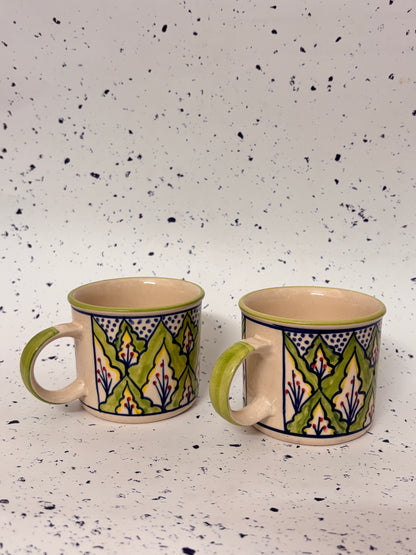 The Painted Petal Mug Set of 2