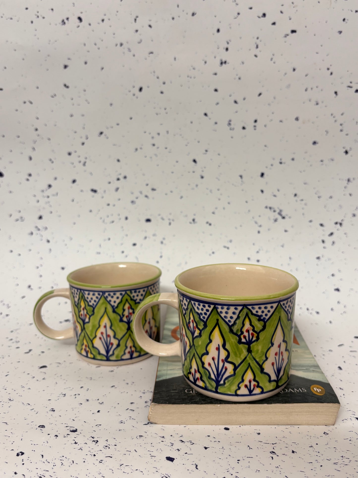 The Painted Petal Mug Set of 2