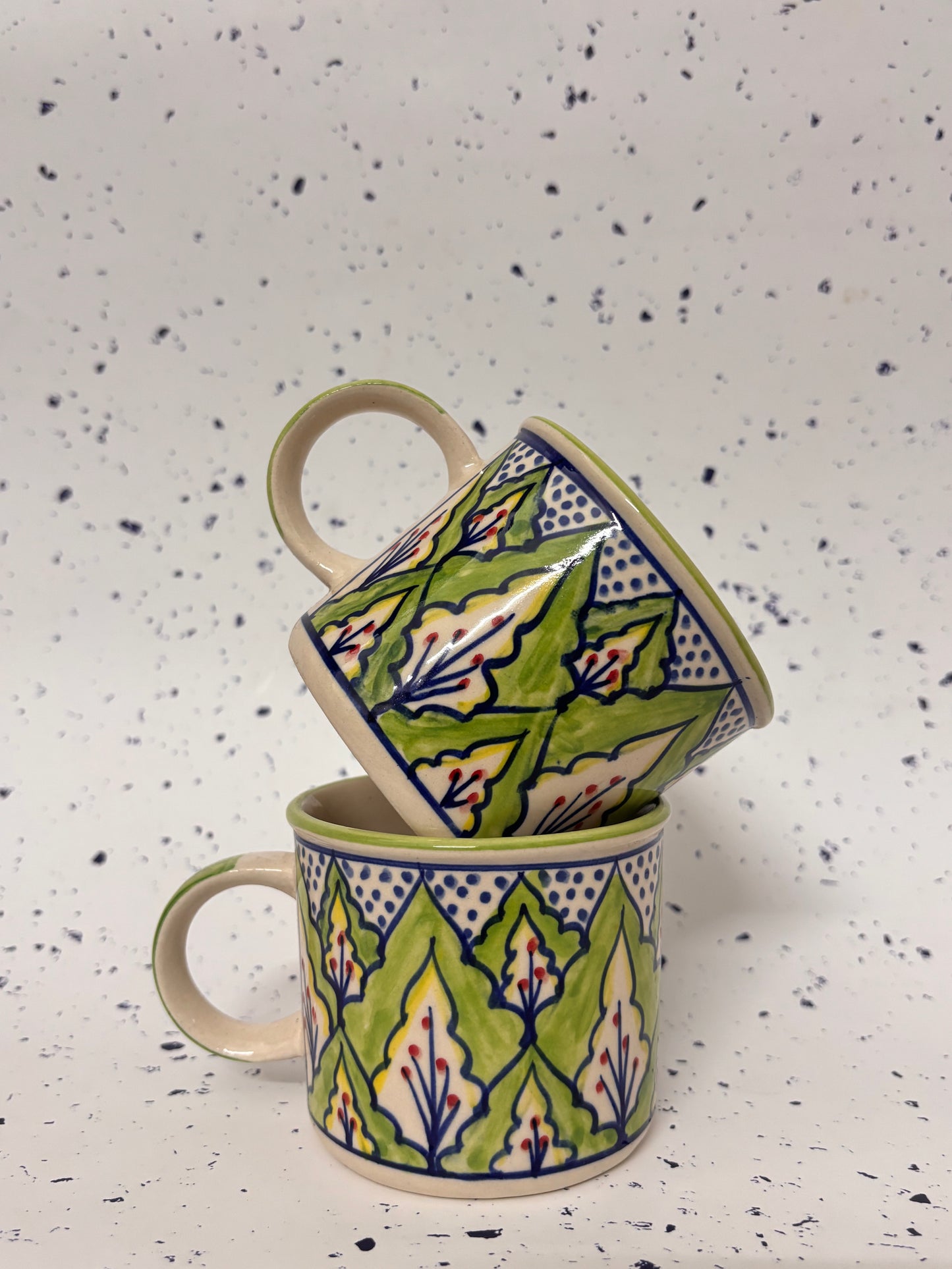 The Painted Petal Mug Set of 2