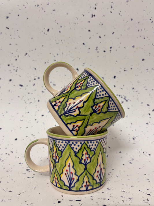 The Painted Petal Mug Set of 2