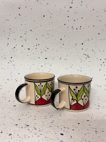The Artisan Floral Mug Set of 2