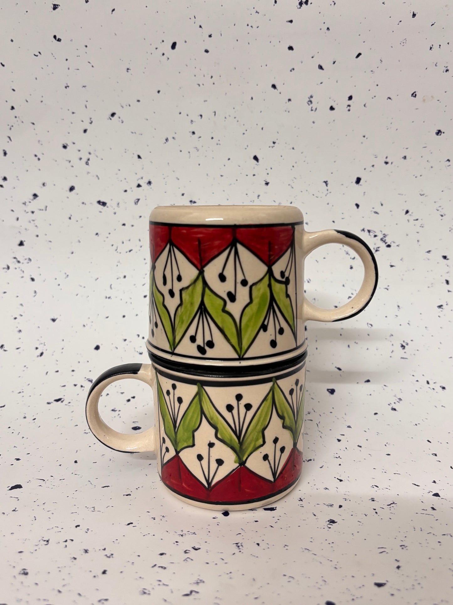The Artisan Floral Mug Set of 2
