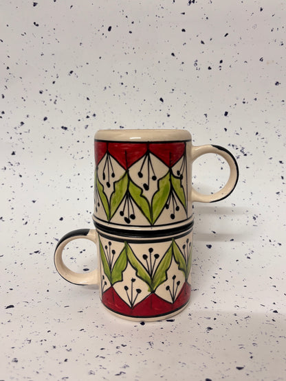 The Artisan Floral Mug Set of 2