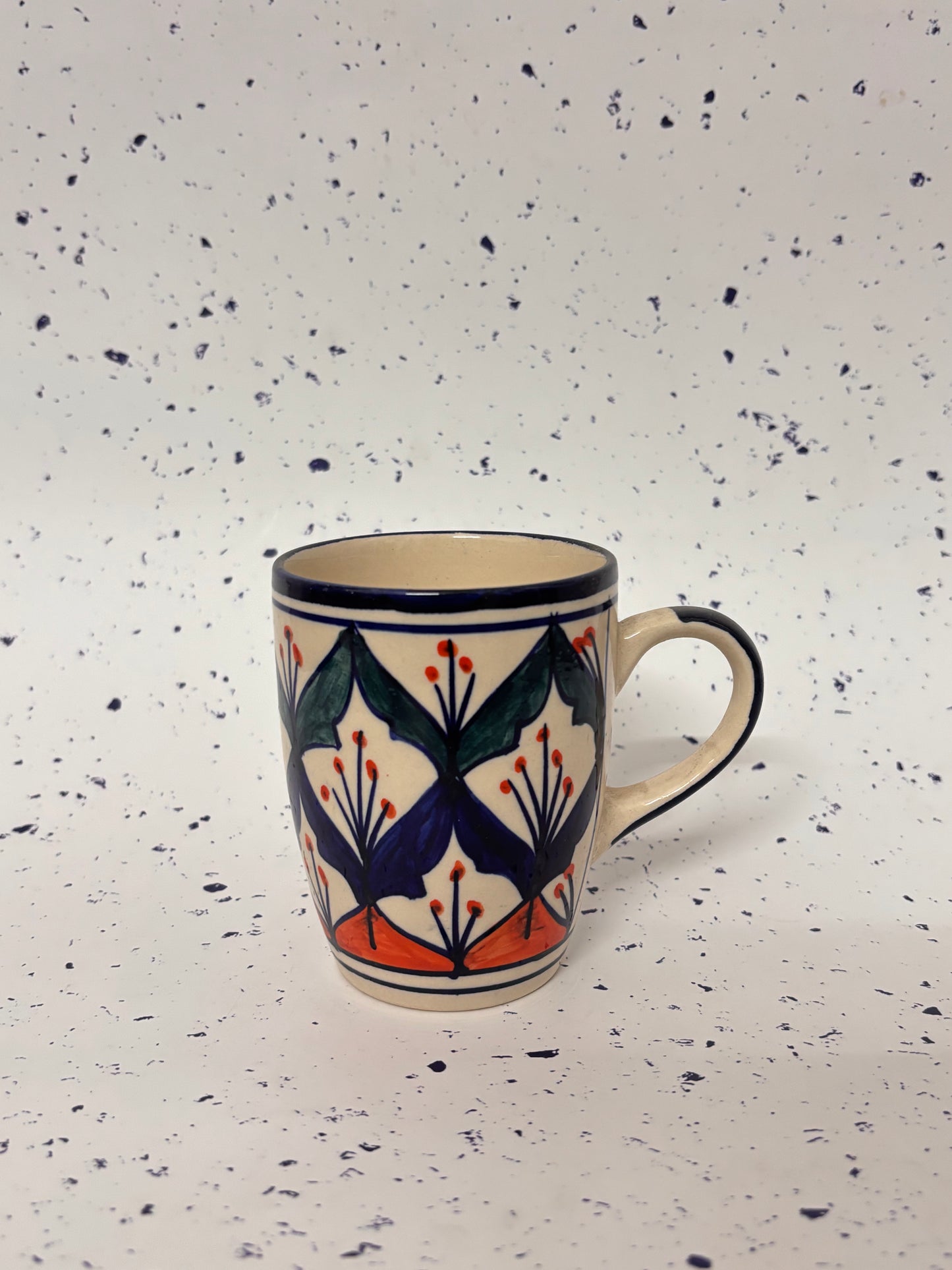 Indigo Bloom Ceramic Mug