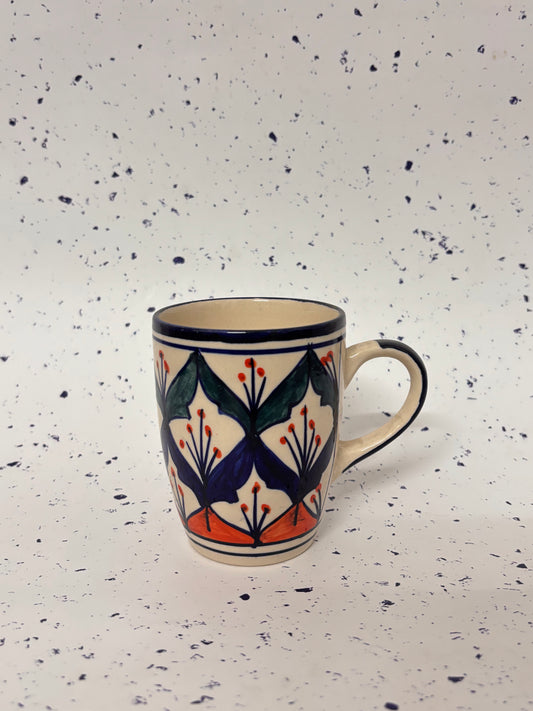 Indigo Bloom Ceramic Mug