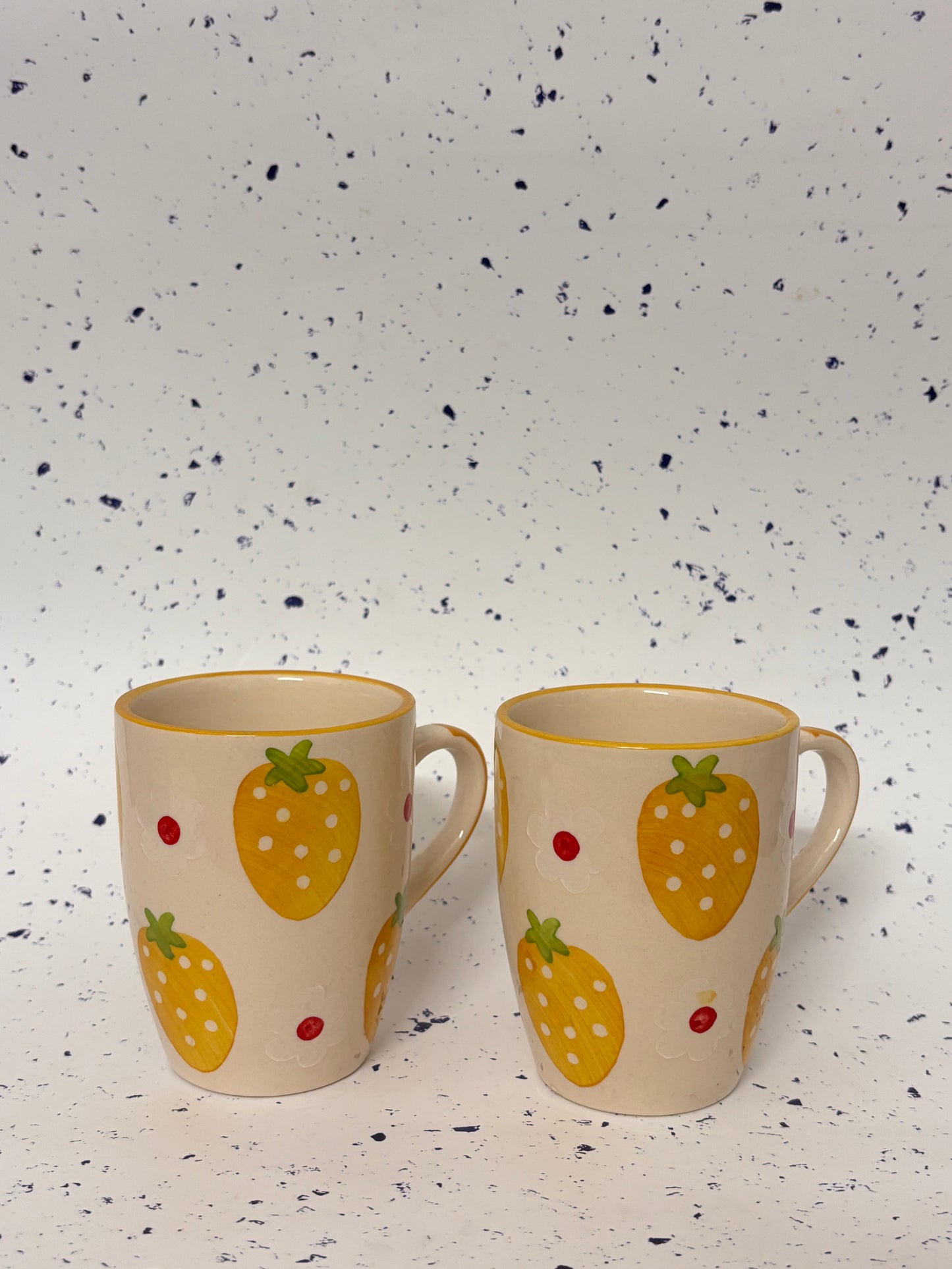 Yellow Strawberry Delight Mug