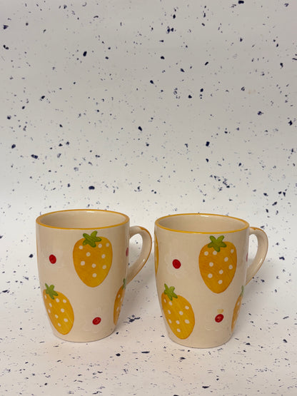 Yellow Strawberry Delight Mug
