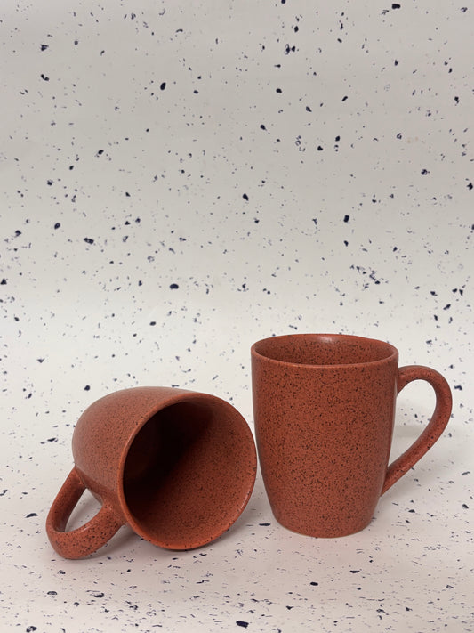 Coral Speckle Stoneware Mug
