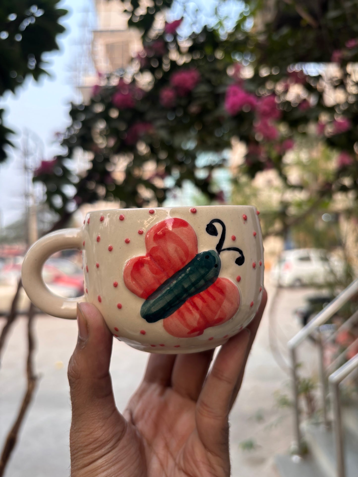 Butterfly Charm Ceramic Mug