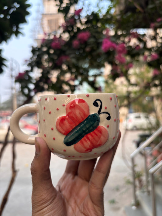 Butterfly Charm Ceramic Mug