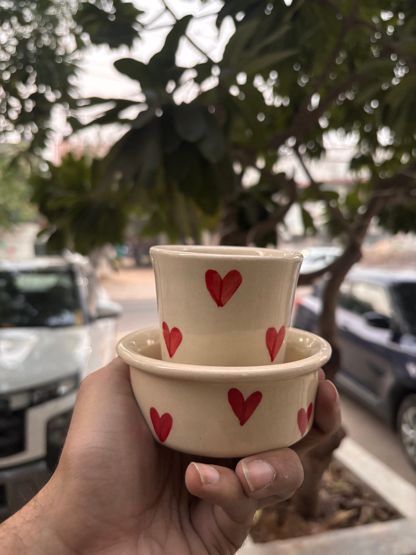 Heartful Ceramic Ramekin Set