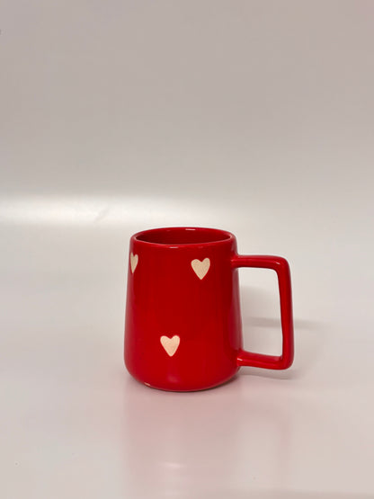 Red Heart Charm Ceramic Mug