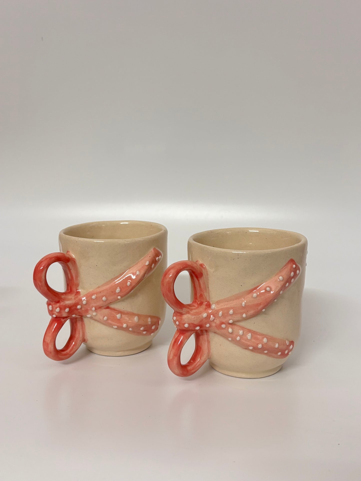 Blush Ribbon Ceramic Mug
