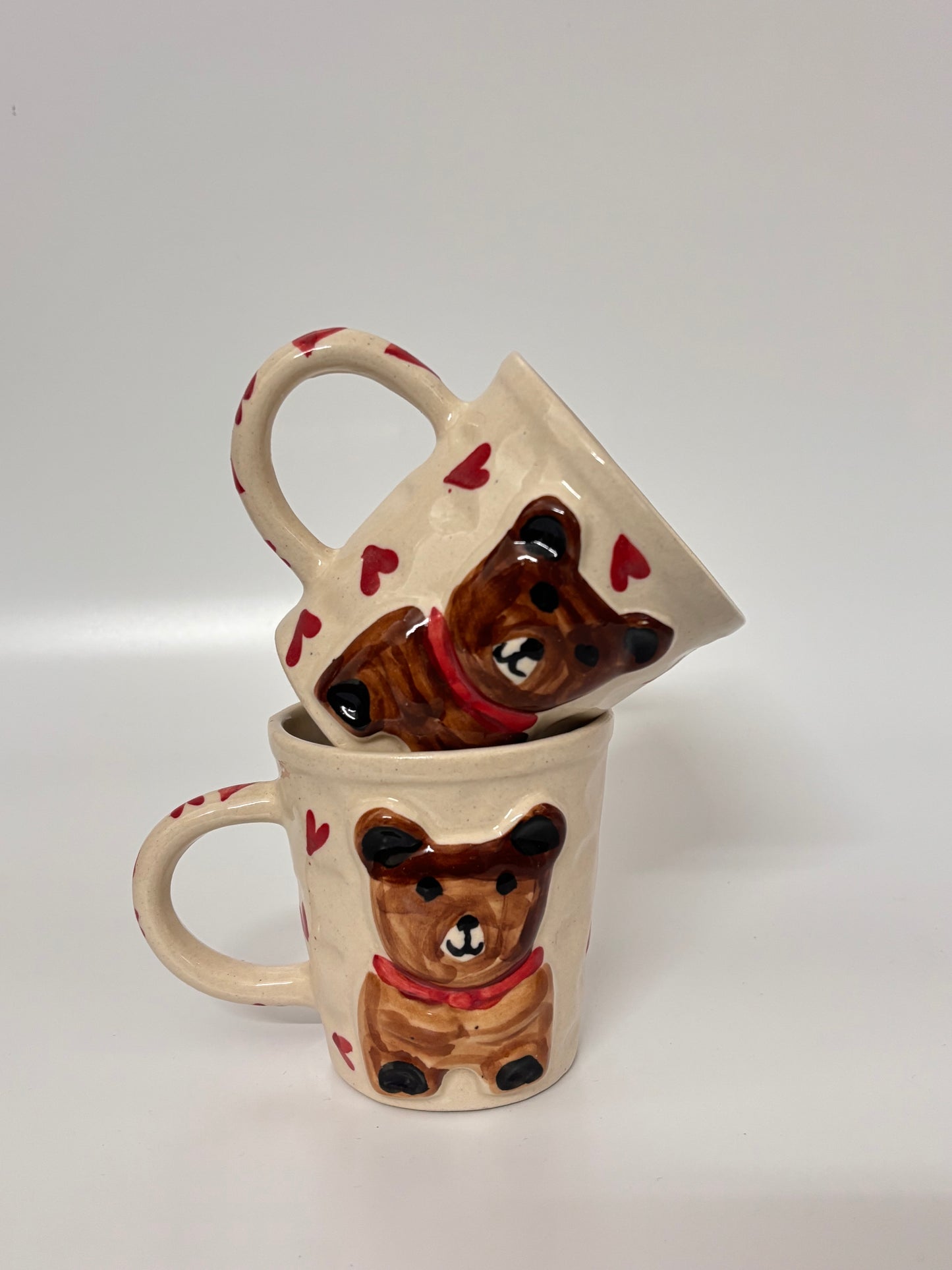 Hand-Painted Teddy Bear Mini Mug