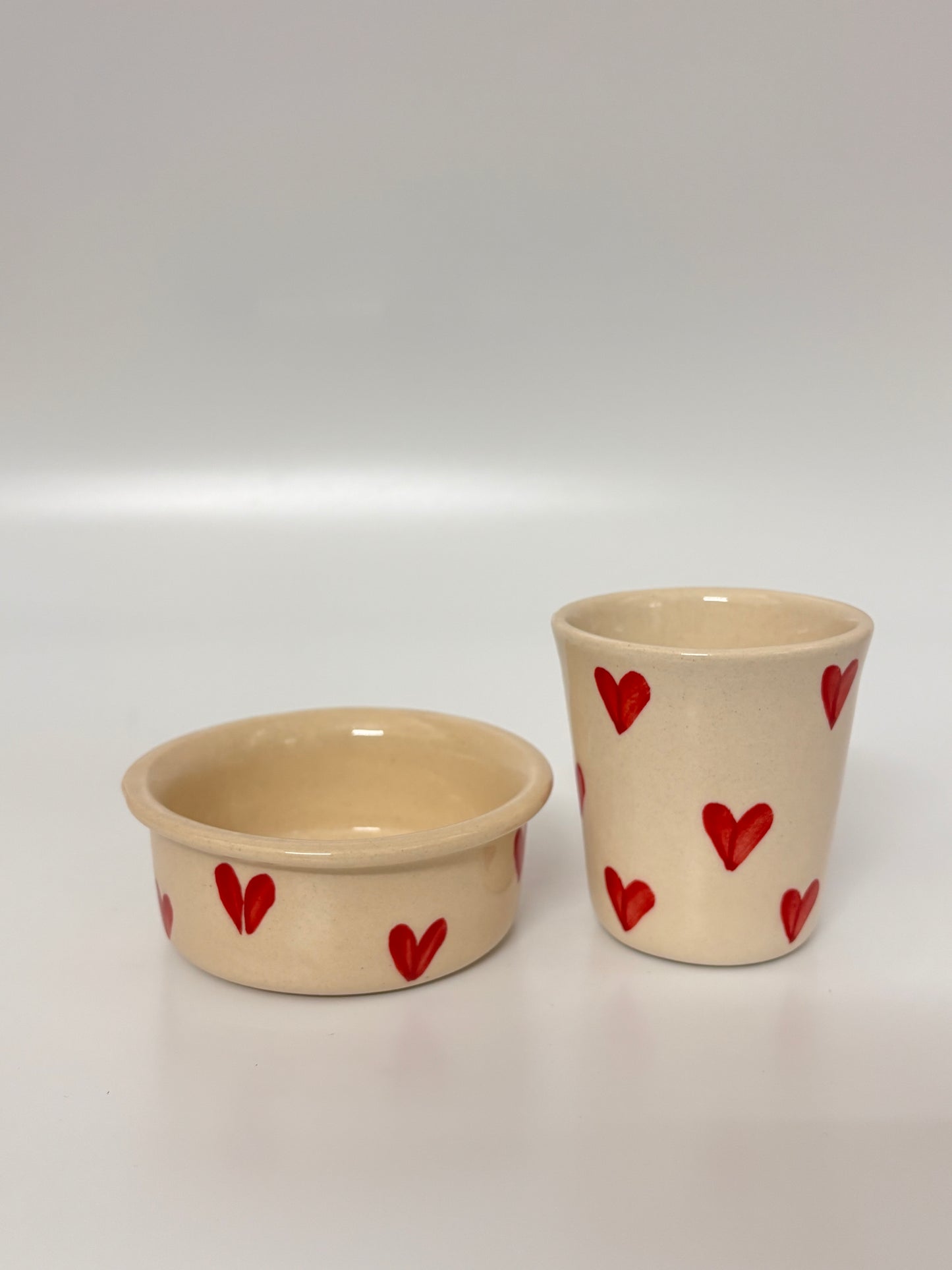 Heartful Ceramic Ramekin Set