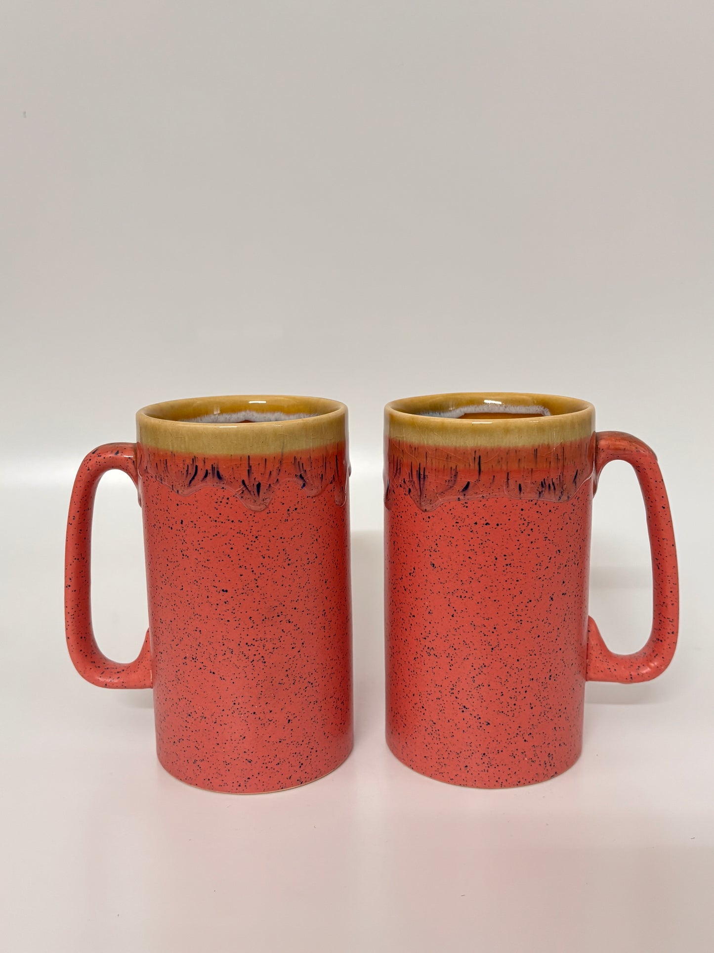 Crimson Drip Speckle Mug